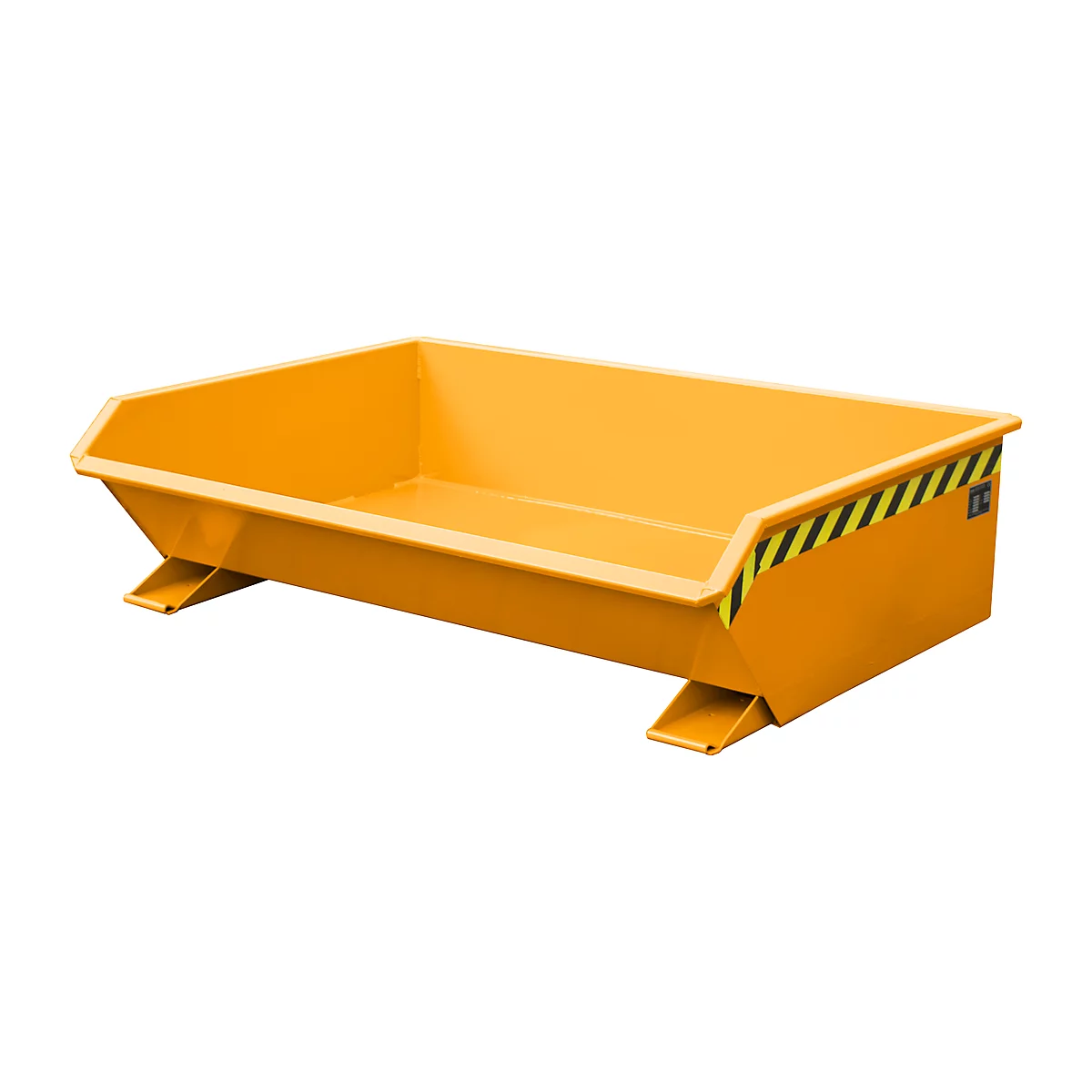 Kipp-Behälter Bauer Mini Typ MGU 610, besonders niedrige Bauhöhe, orange