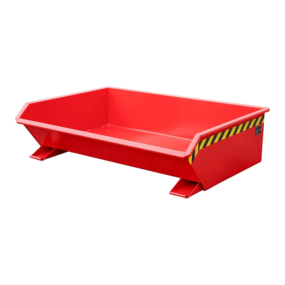 Kipp-Behälter Bauer Mini Typ MGU 610, besonders niedrige Bauhöhe, rot
