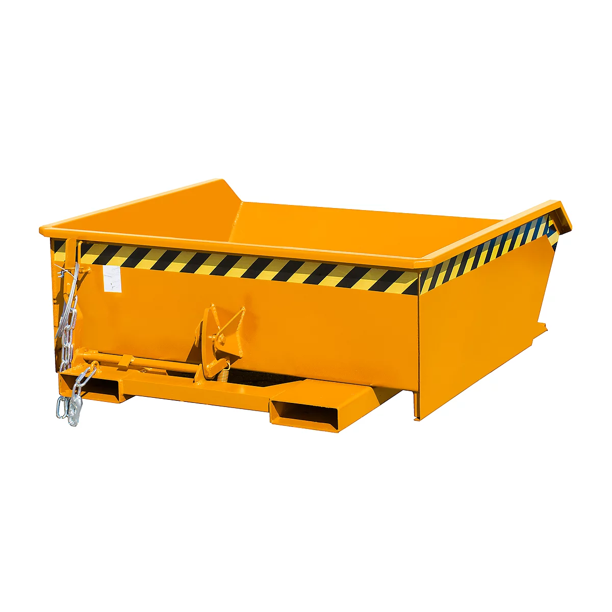 Kippbehälter Bauer Mini Typ MGU 460, niedrige Bauhöhe, 460 l Inhalt, orange