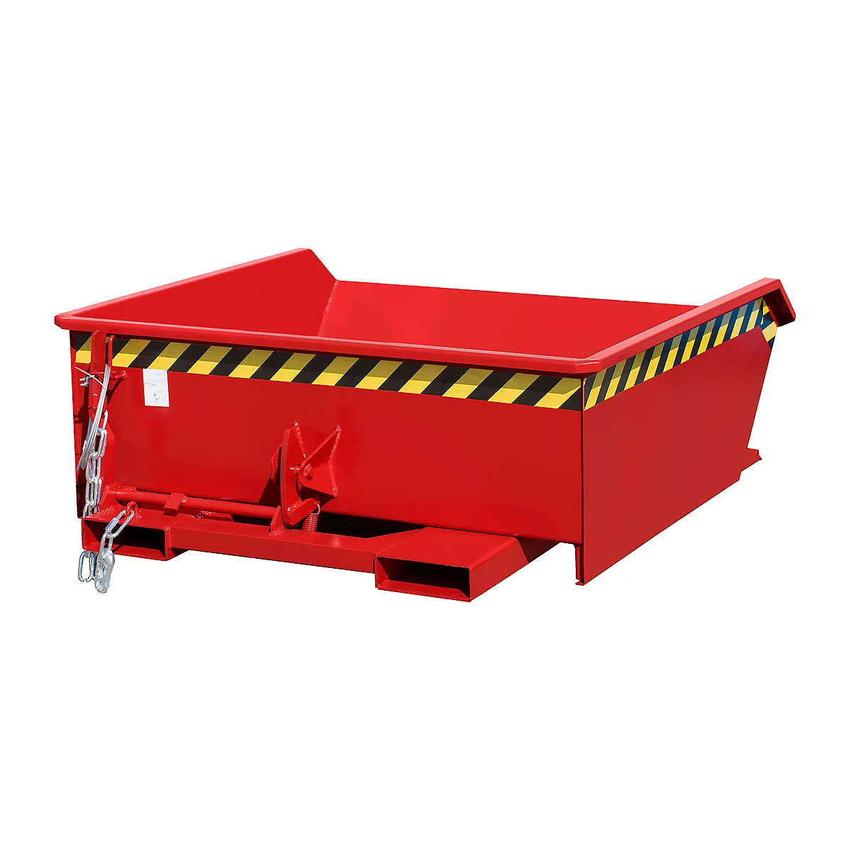 Kippbehälter Bauer Mini Typ MGU 460, niedrige Bauhöhe, 460 l Inhalt, rot