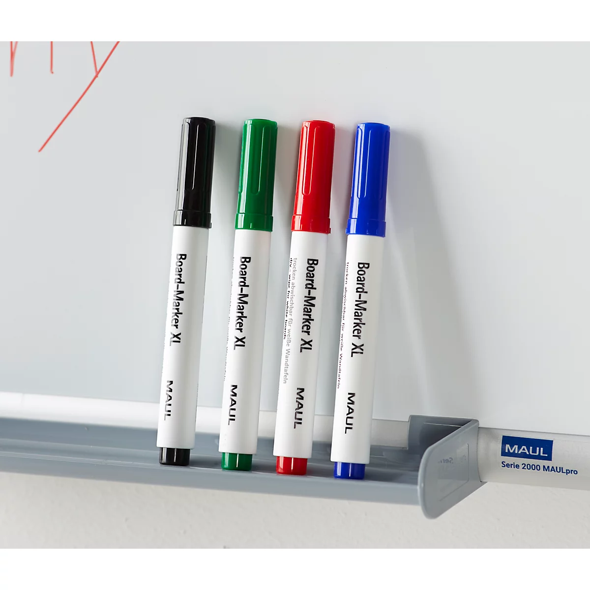 Kit complet tableau blanc MAULpro Whiteboard 2000, L 900 x H 600 mm + accessoires pour tableau blanc Set 3