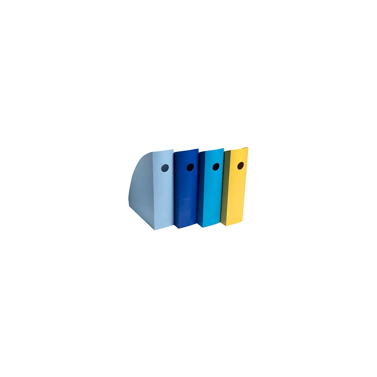 Kit de classement Exacompta BEE BLUE Pen Cube, 4 pièces, pour documents au format A4+, avec trou de préhension, Ange Bleu, polystyrène, multicolore