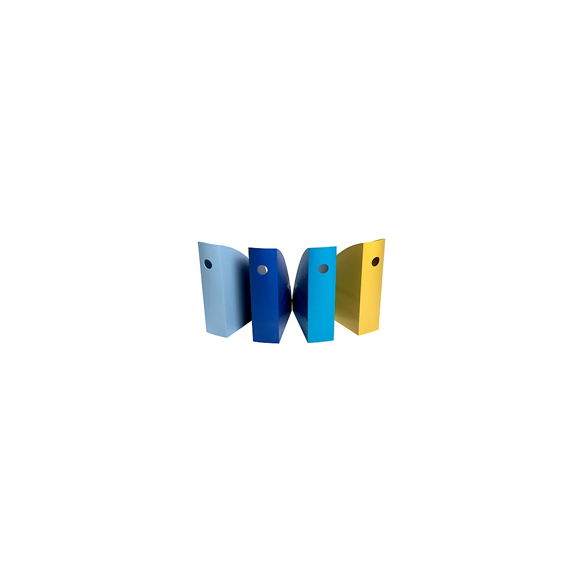 Kit de classement Exacompta BEE BLUE Pen Cube, 4 pièces, pour documents au format A4+, avec trou de préhension, Ange Bleu, polystyrène, multicolore