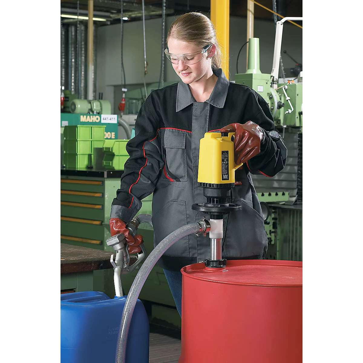 Kit de pompage pour conteneur BS Vario, électrique, profondeur 1000 mm