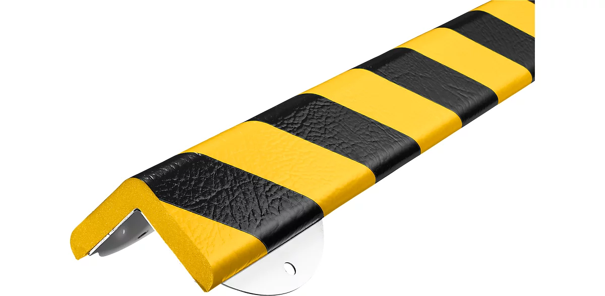 Kit de protección de pared, tipo H+, pieza de 1 m, amarillo/negro