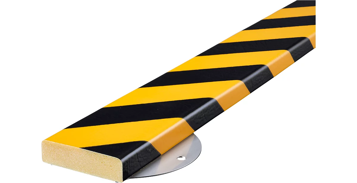 Kit de protección de pared, tipo S, pieza de 1 m, amarillo/negro