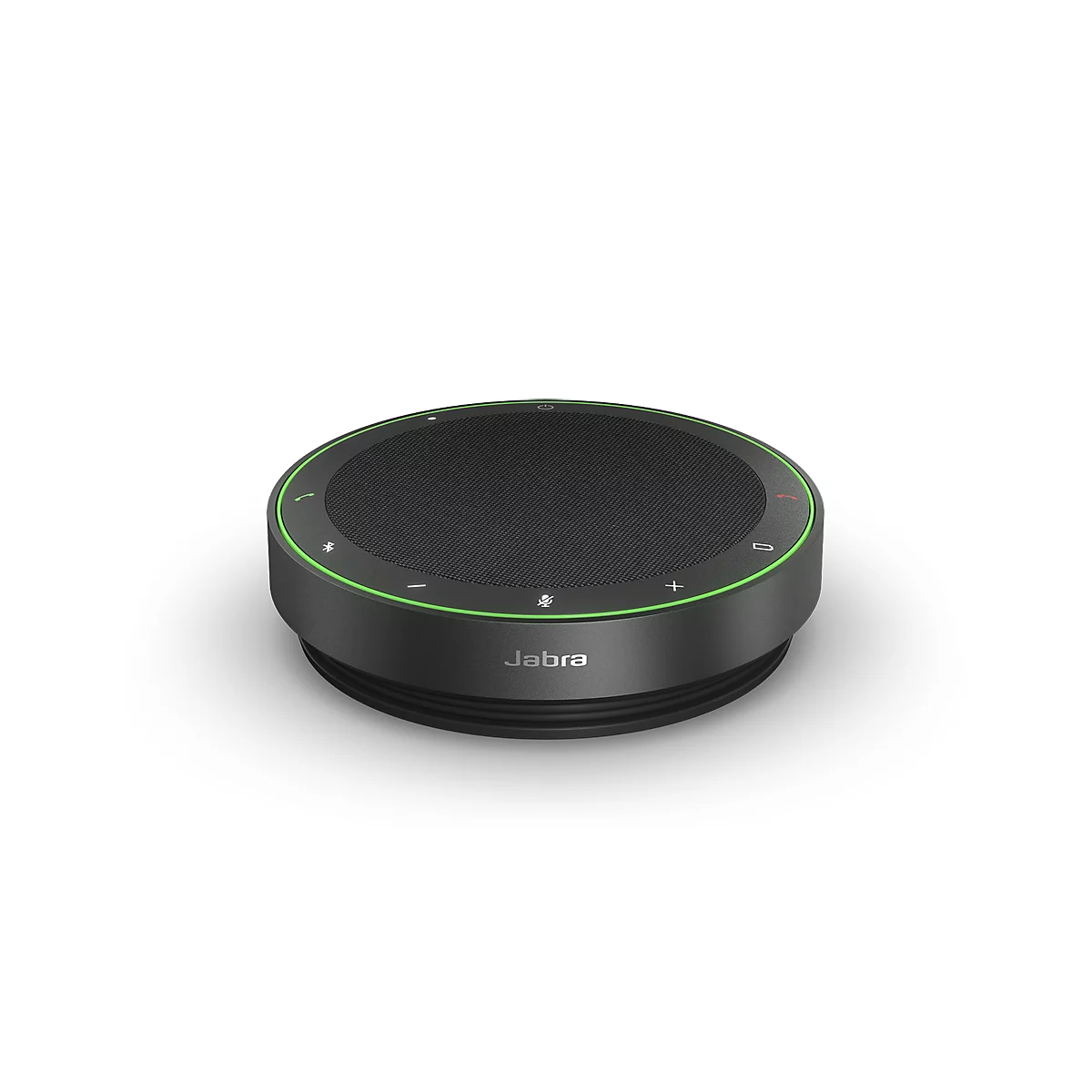 Kit mains libres Bluetooth Jabra SPEAK2 75, portable, jusqu'à 4 participants, jusqu'à 30 m, jusqu'à 32 h, 4 microphones, USB-A/USB-C, optimisé pour UC, gris foncé