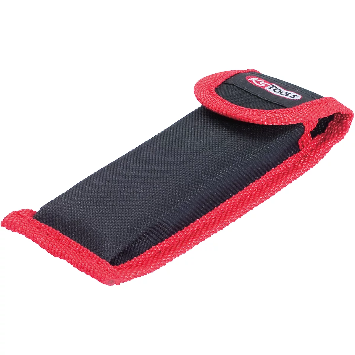 Schwarze Werkzeugtasche mit roter Umrandung und „KS TOOLS“ Logo.