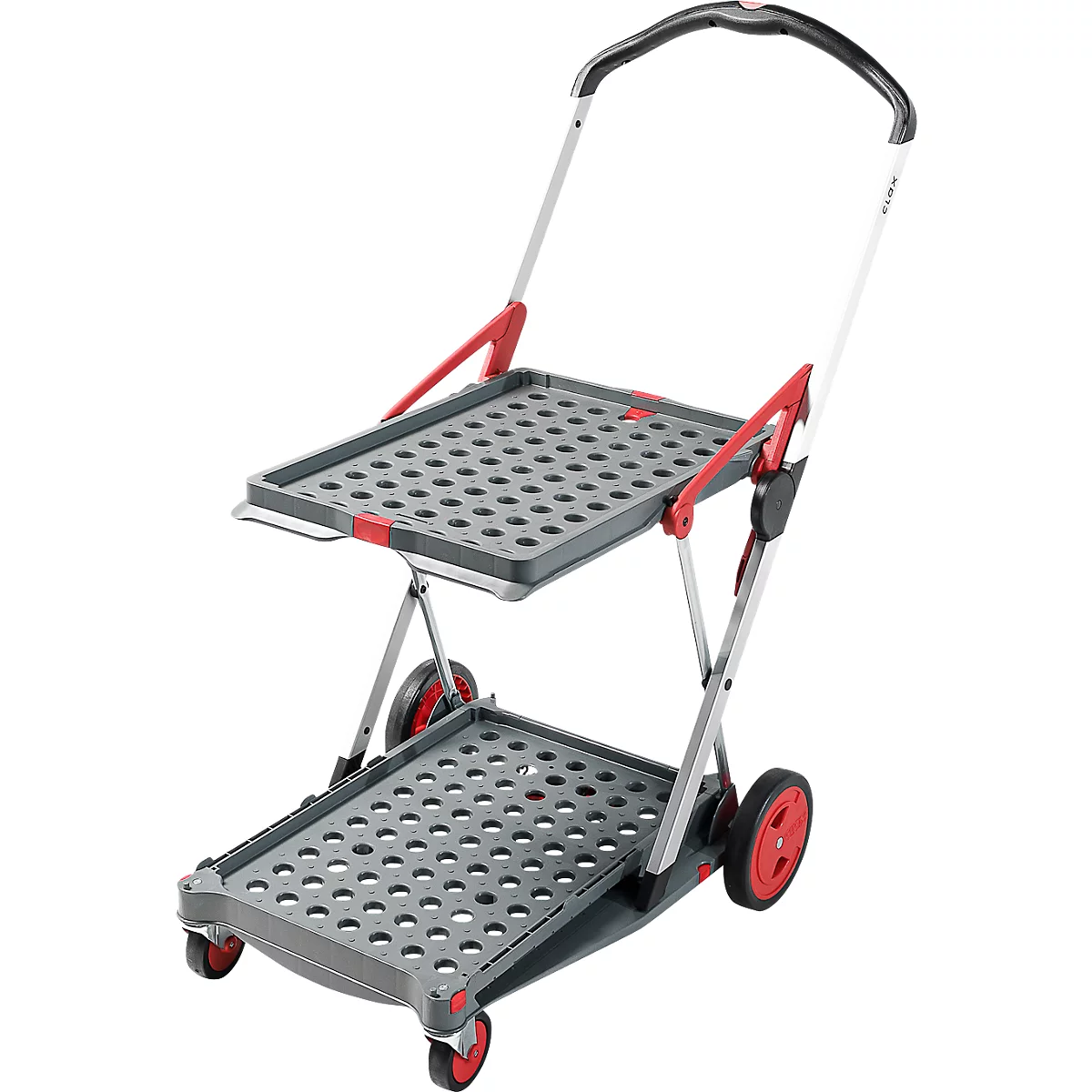 Klappmobil CLAX® inkl. Klappbox, 46 l, grau/rot