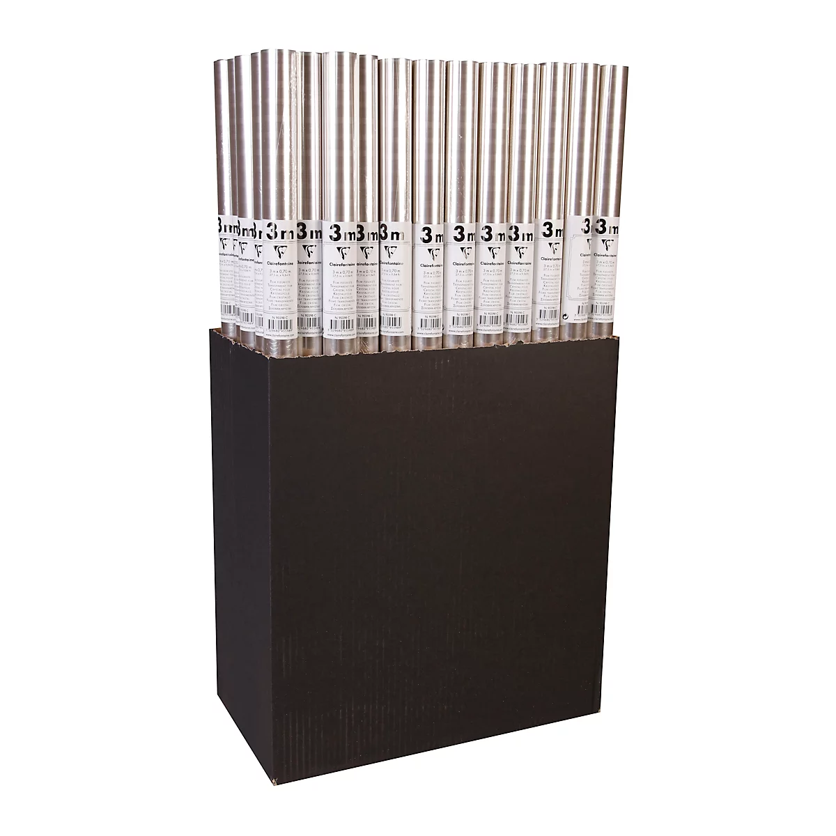 Klarsichtfolie Clairefontaine, Stärke 35 µ, transparent, 1 Rolle mit L 3 m x B 700 mm