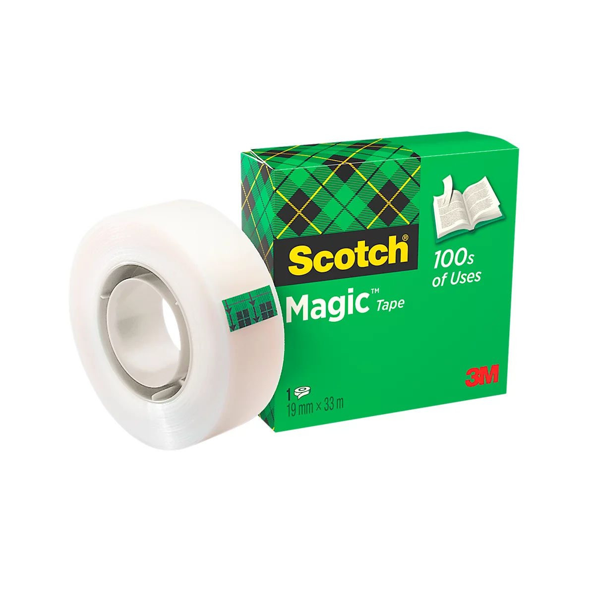 Klebeband Scotch® Magic™, L 33 m x B 19 mm, matt, 1 Rolle