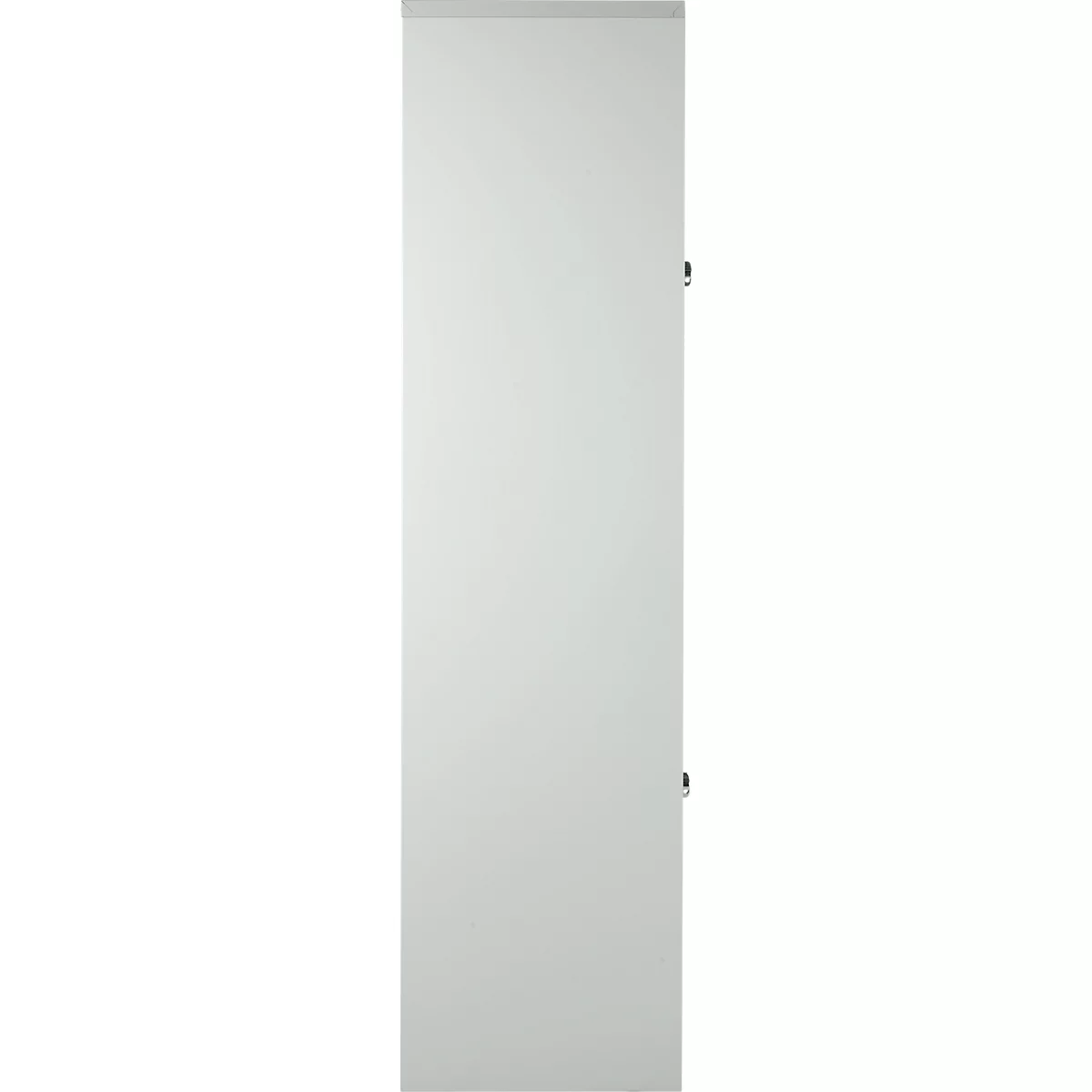 Kledinglocker, 4 compartimenten in twee rijen, B 1170 x H 1950 mm draaigrendelslot, lichtgrijs/gentiaanblauw