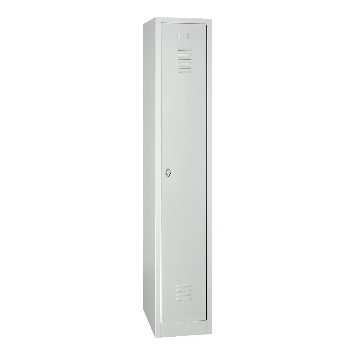 Kledinglocker, B 300 x H 1800 mm lichtgrijs (RAL 7035) draaigrendelslot