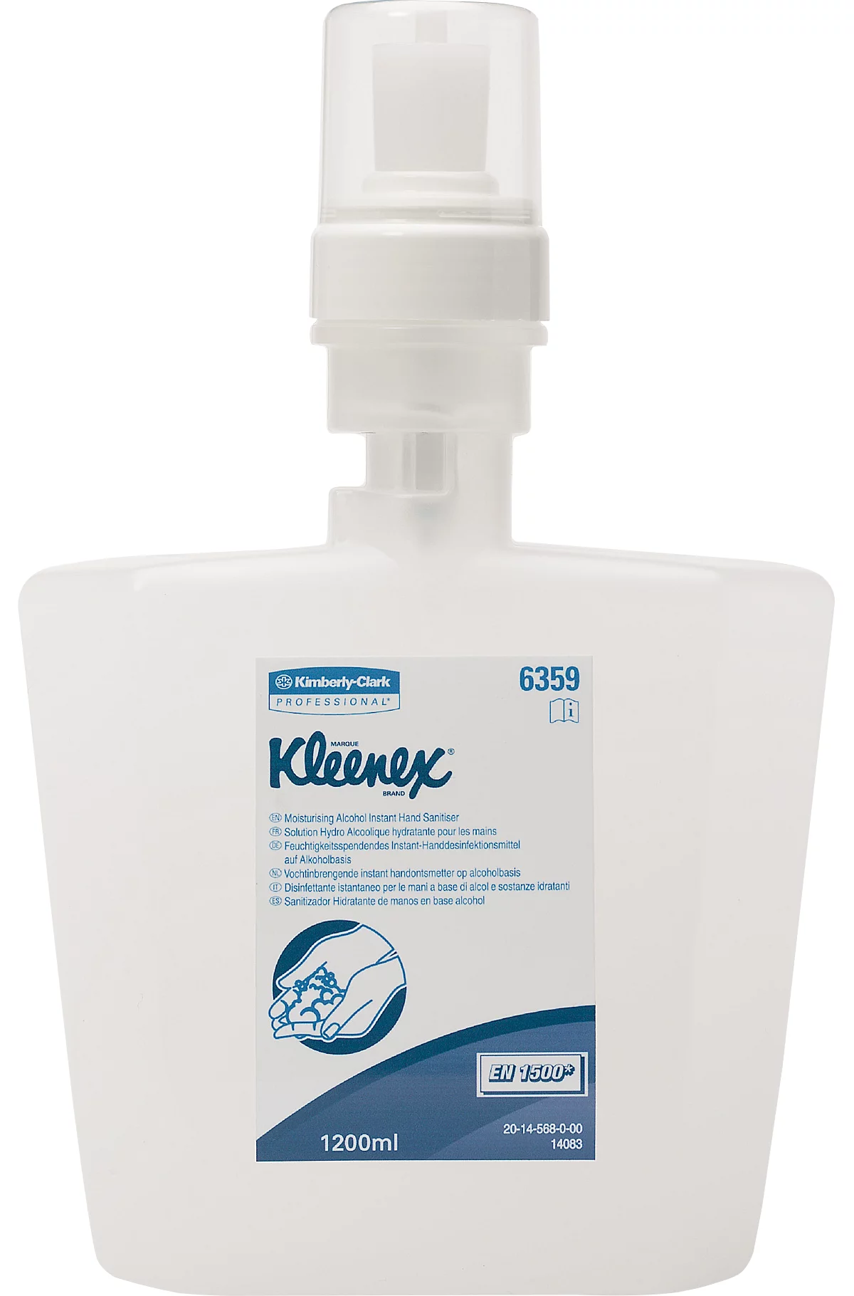 Kleenex® Cartucho de recambio para gel desinfectante de manos con alcohol, transparente