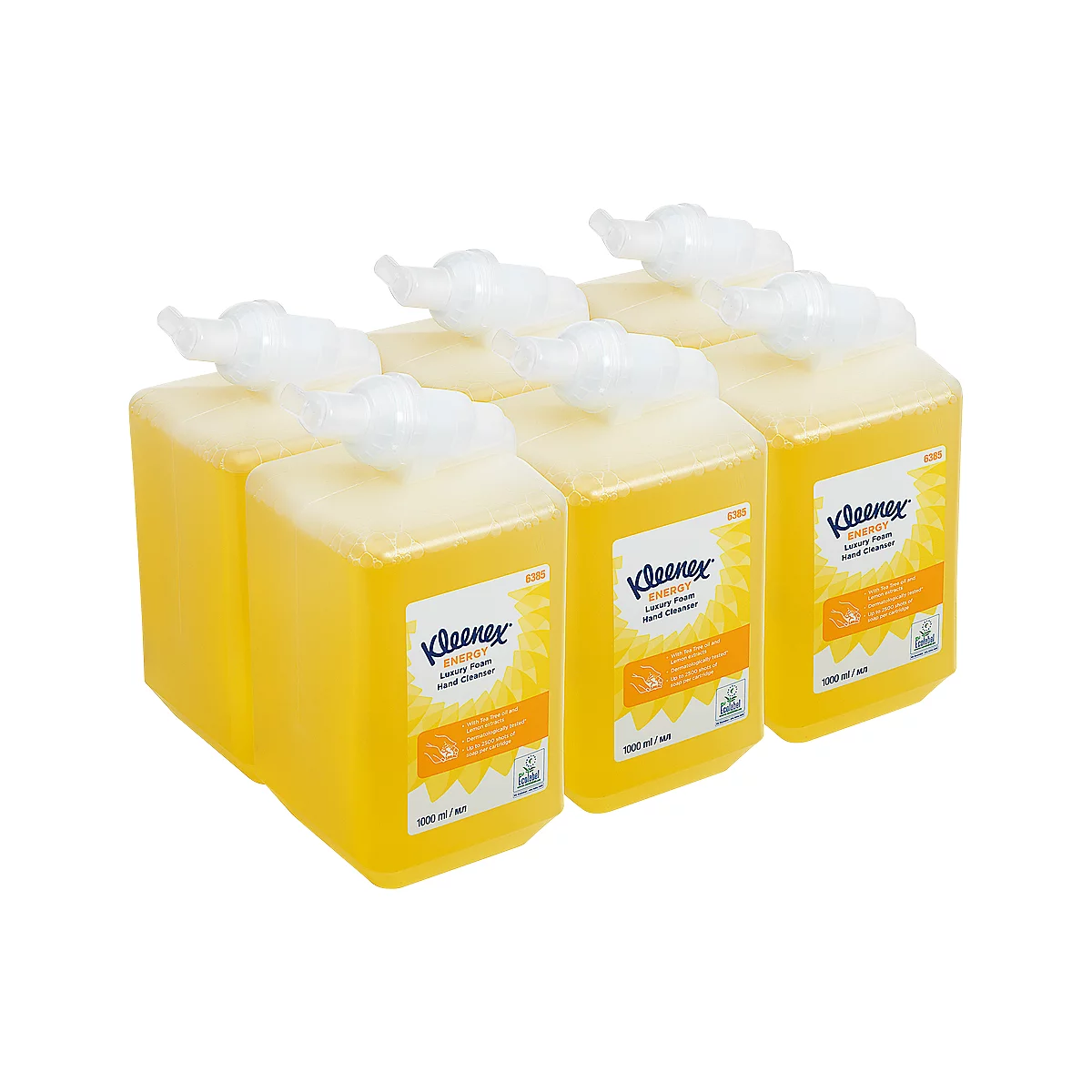 Kleenex® Duftschaumseife Energy 6385, parfümiert, 6 Liter, gelb