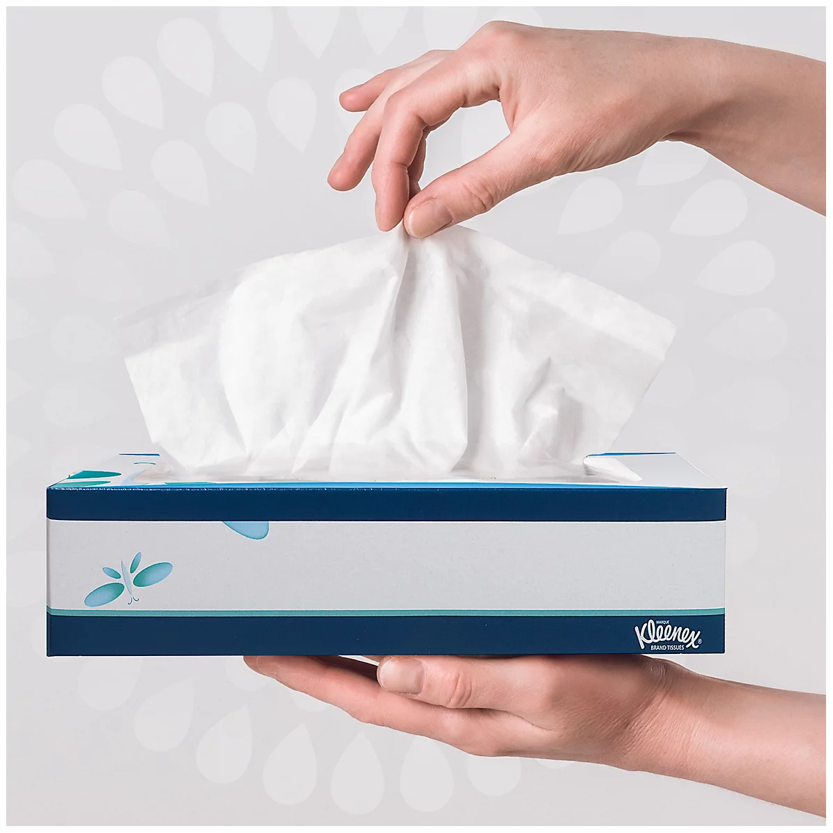 Kleenex® Kosmetiktücher 8824, 3-lagig, saugfähig, 12 Boxen á 72 Tücher, weiß