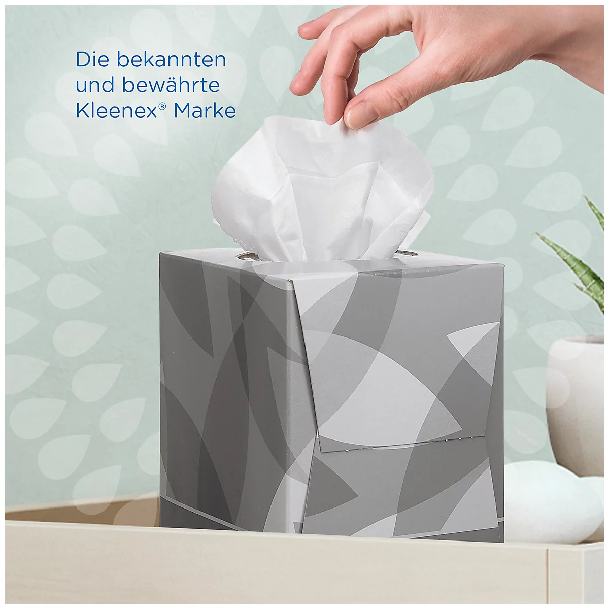 Kleenex® Kosmetiktücher 8834, 2-lagig, 12 Boxen á 88 Tücher, Einzeltuchentnahme, weiß