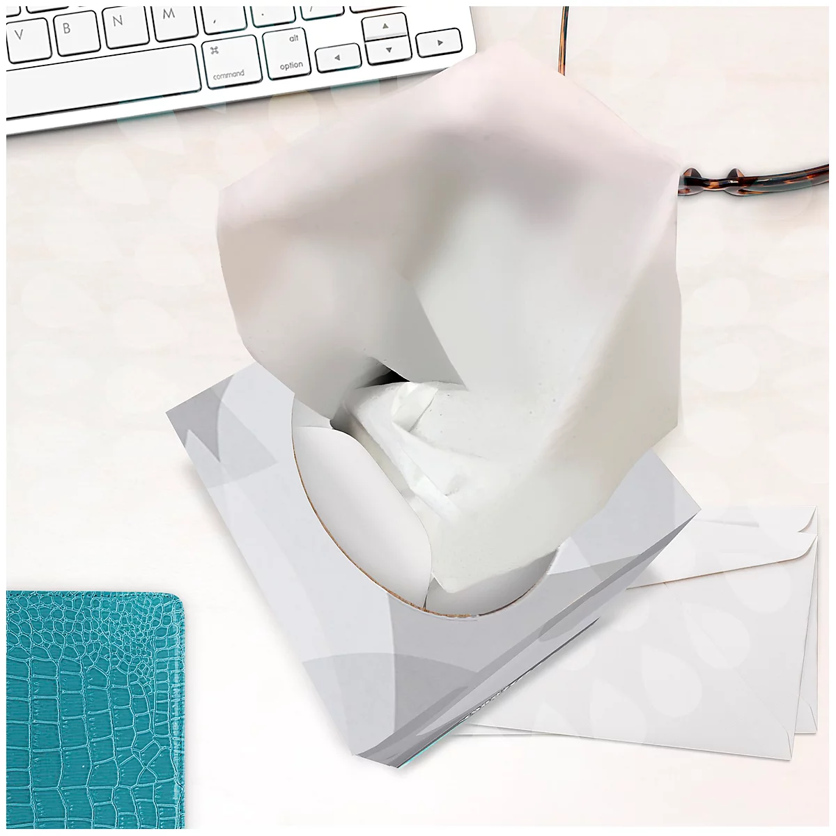 Kleenex® Kosmetiktücher 8834, 2-lagig, 12 Boxen á 88 Tücher, Einzeltuchentnahme, weiß