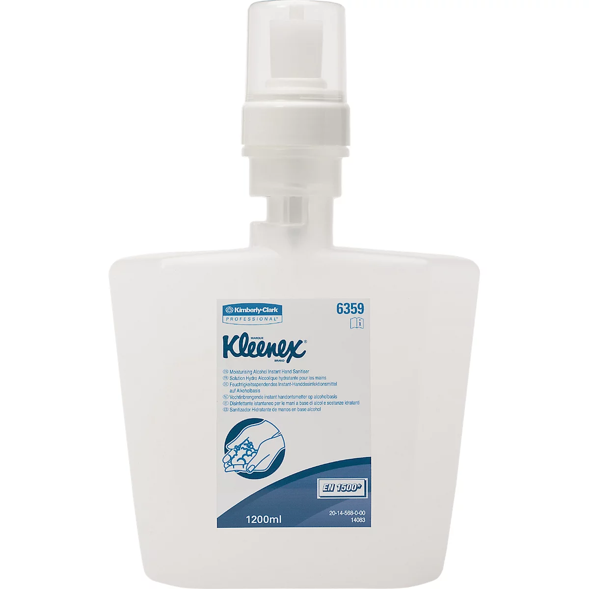 Kleenex® Nachfüllkartusche für Händedesinfektionsgel mit Alkohol, transparent