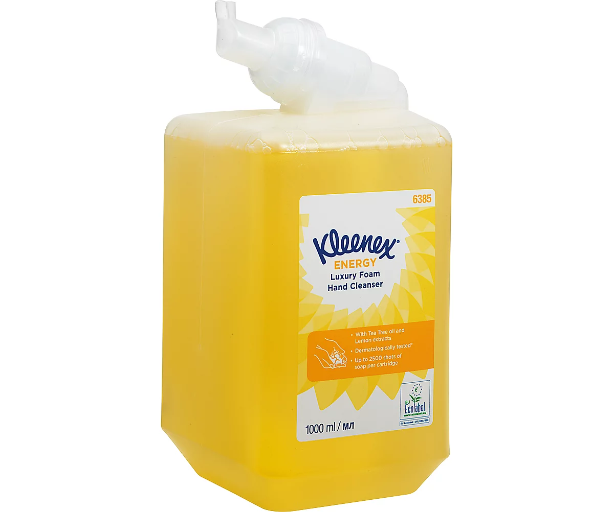 Kleenex® Scented Foam Soap Energy 6385, perfumado, 1 litro, amarillo
