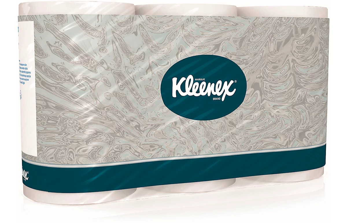 Kleenex® Toilettenpapier 8440, 3-lagig, kompatibel mit Aquarius™ Twin Roll Toilettenpapierspendern, 36 Rollen a 350 Blatt, weiß