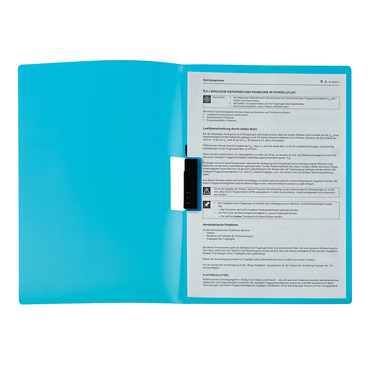 Klemmhefter Kolma Easy, A4, KolmaFlex, halbtransparent, blau