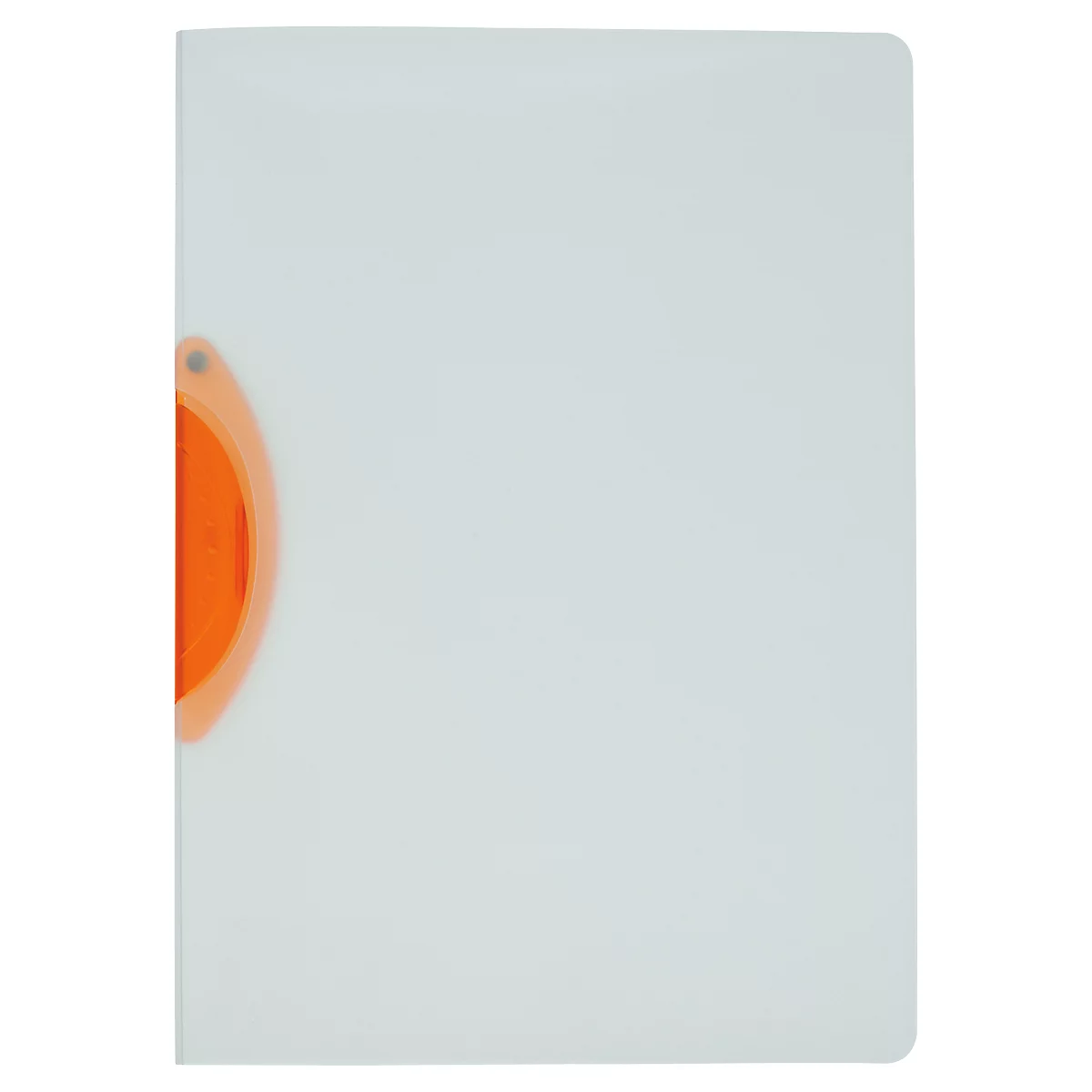 Klemmhefter Kolma Easy Plus, A4, für bis zu 30 Blatt, transparenter KolmaFlex-Kunststoff, mit roter Klemme