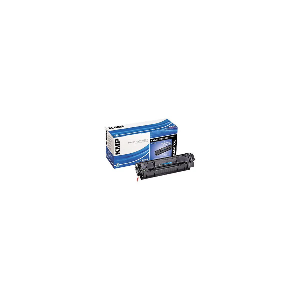 KMP H-T155 - Größe XXL - Schwarz - kompatibel - Tonerpatrone (Alternative zu: HP CE285A)