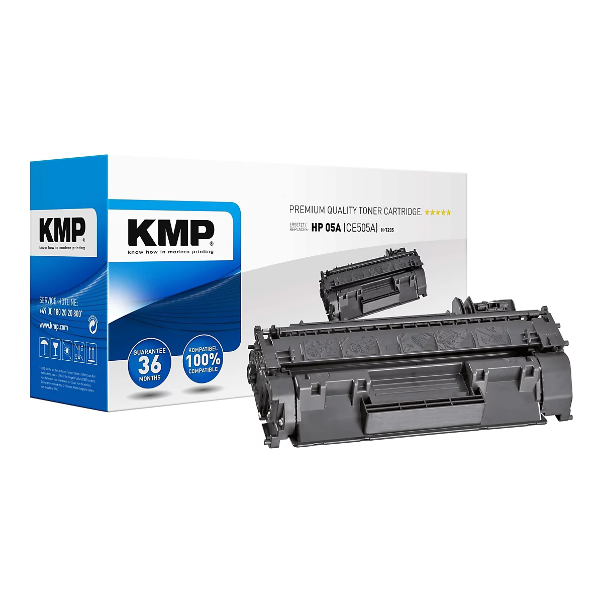 KMP H-T235 - Schwarz - Tonerpatrone (Alternative zu: HP 05A)