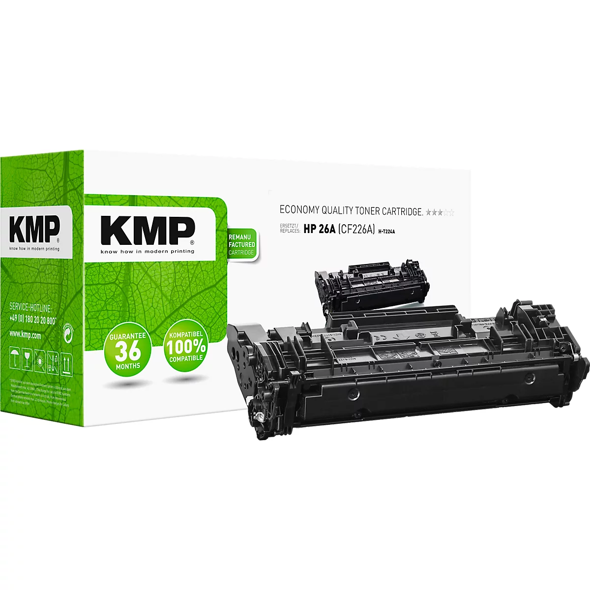 KMP toner, vervangt HP 26A (CF226A), tot 4000 pagina's, enkele verpakking, zwart