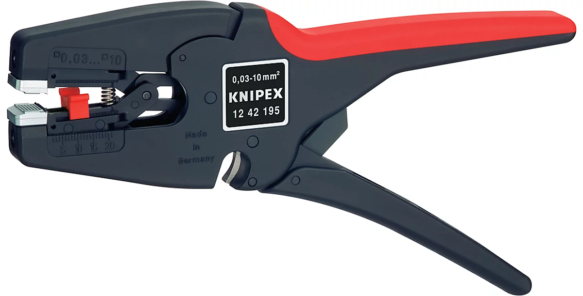 KNIPEX Abisolierzange 195 mm selbstanp.