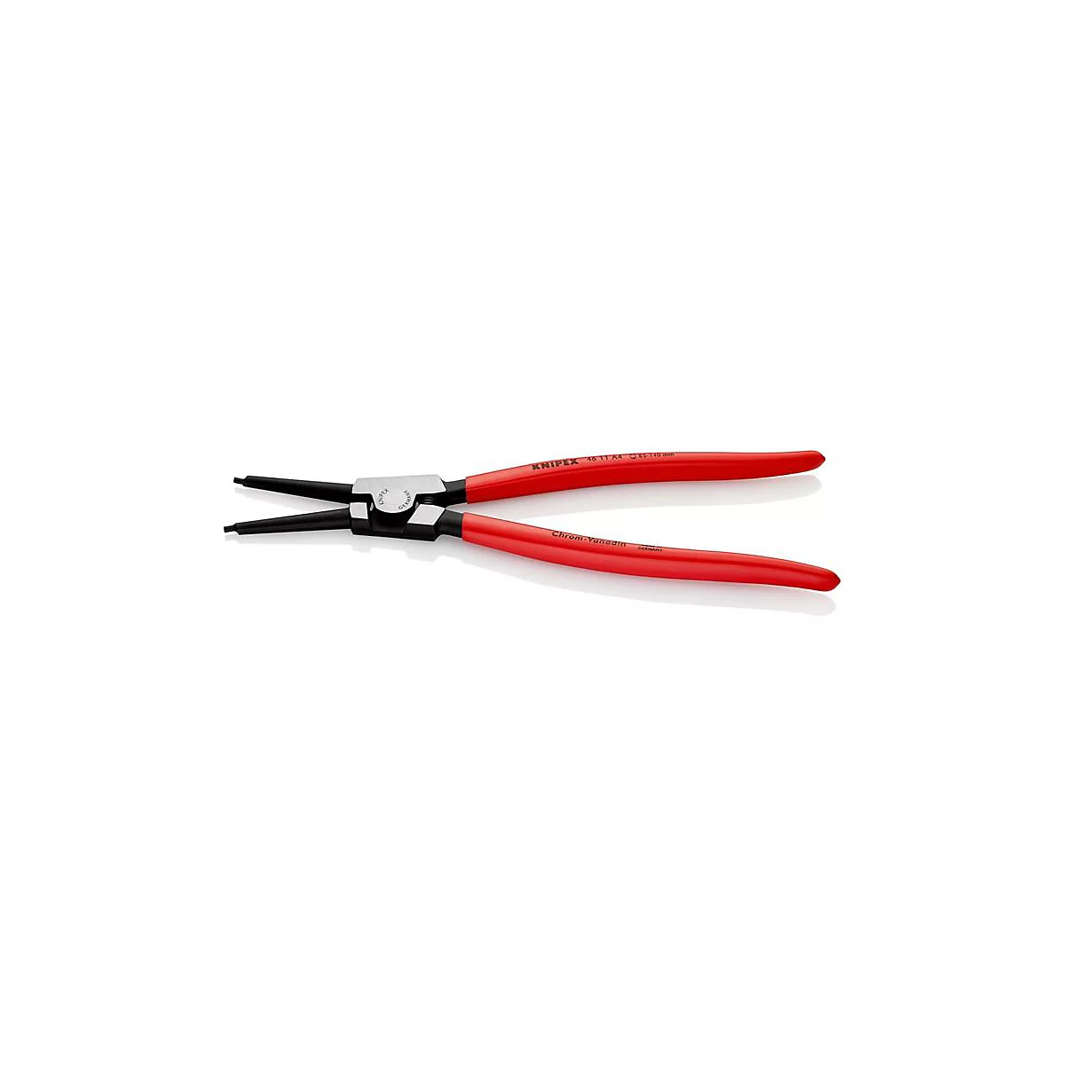 KNIPEX borgveertang A 4, voor buitenringassen Ø 85-140 mm, chroom-vanadium-staal, gepolijst, kunststof handgreep