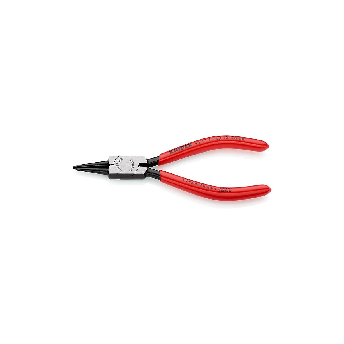 KNIPEX borgveertang J 1, voor binnenringen, boorgaten Ø 12-25 mm, rechte punten, chroom-vanadium-staal