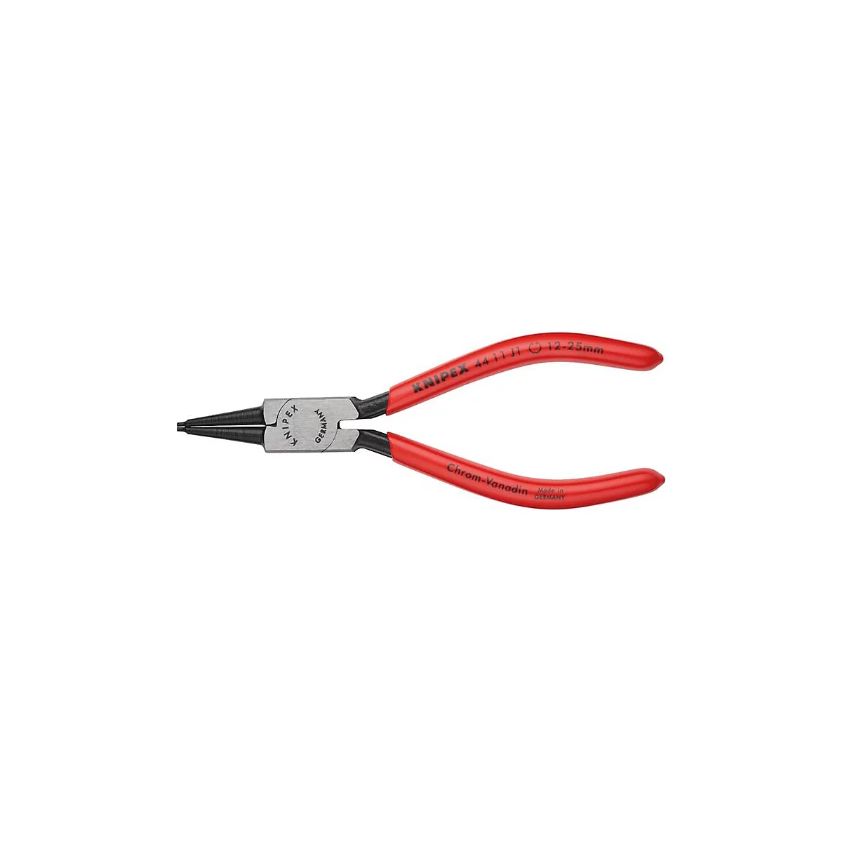 KNIPEX borgveertang J 1, voor binnenringen, boorgaten Ø 12-25 mm, rechte punten, chroom-vanadium-staal