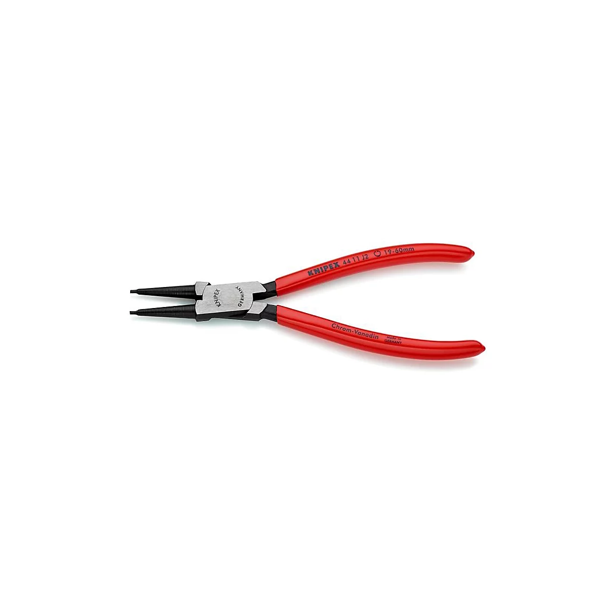 KNIPEX borgveertang J 2, voor binnenringen, boringen Ø 19-60 mm, rechte punten, chroom-vanadium-staal