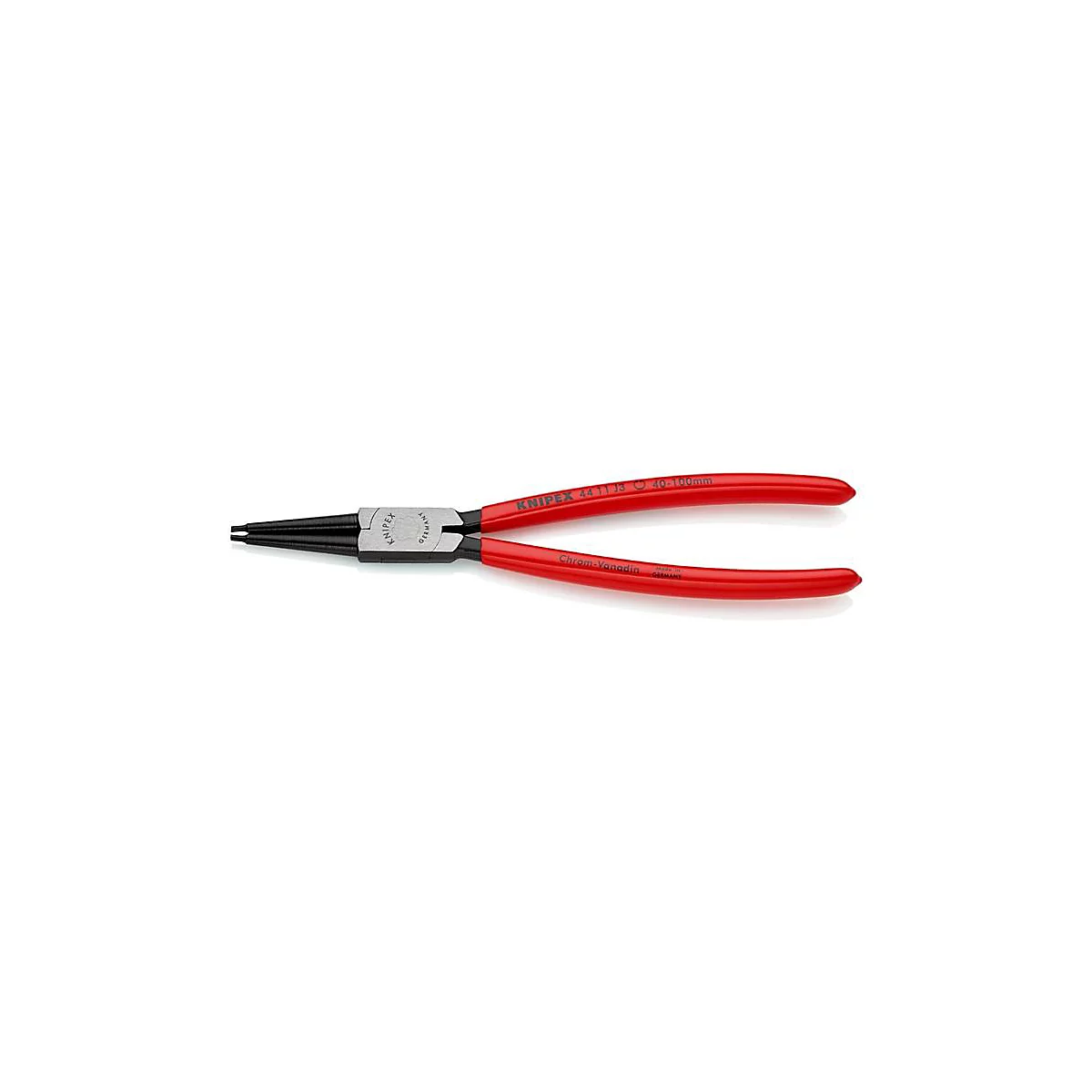 KNIPEX borgveertang J 3, voor binnenringen, Ø 40-100 mm, rechte punten, chroom-vanadium-staal