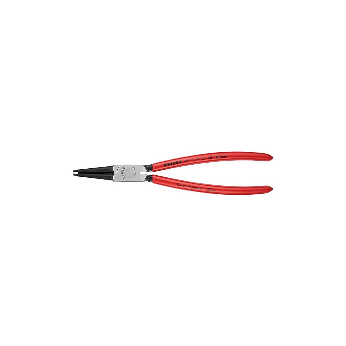 KNIPEX borgveertang J 3, voor binnenringen, Ø 40-100 mm, rechte punten, chroom-vanadium-staal
