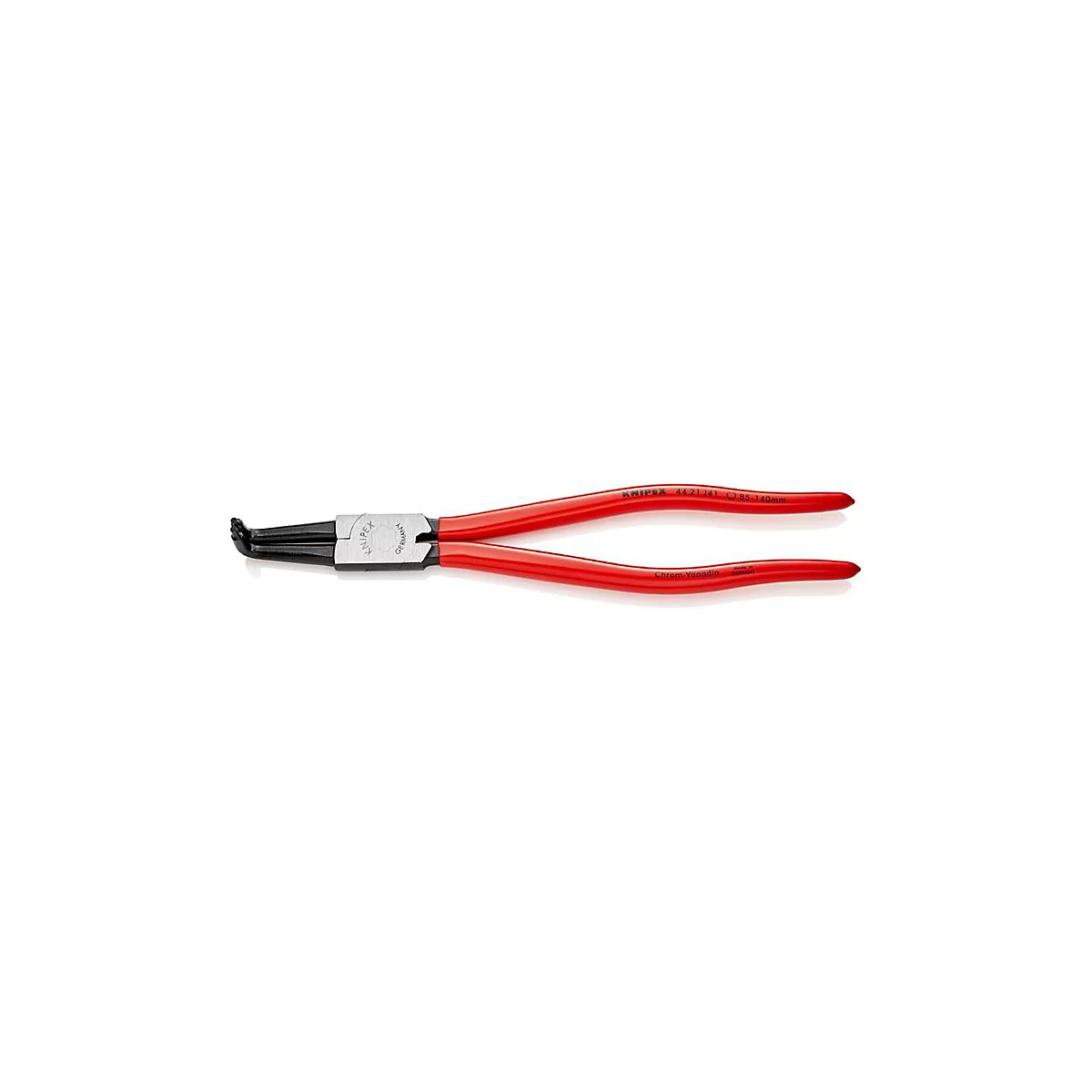 KNIPEX borgveertang J 41, voor binnenringen, gaten Ø 85-140 mm, 90°-uiteinden, chroom-vanadium-staal