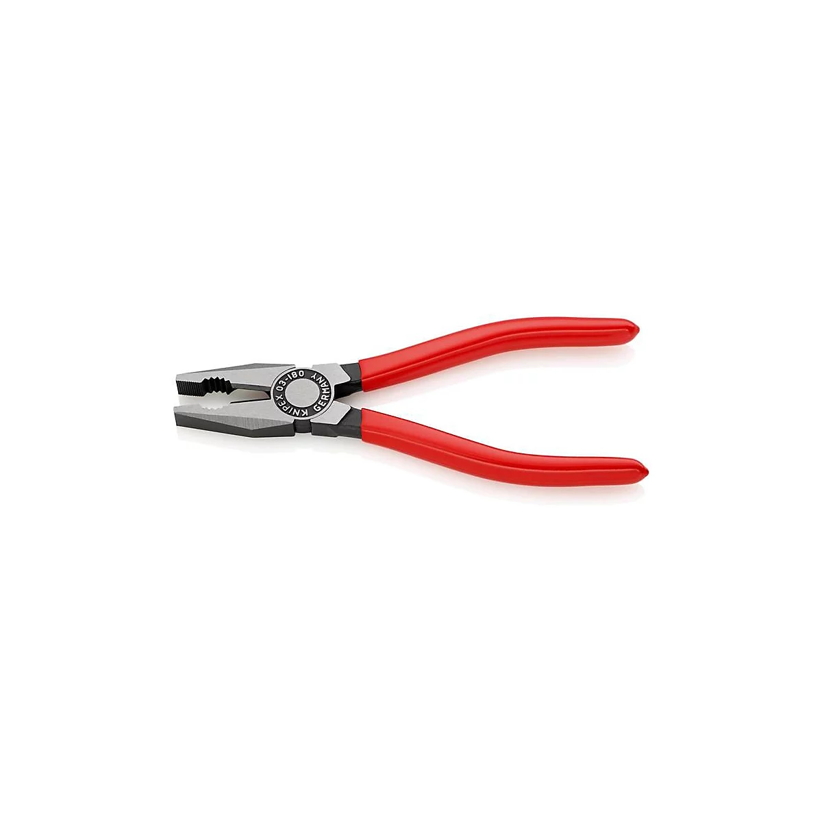 KNIPEX Combinatietang, L 180 mm, gepolijste kop, kunststof bekleed, voor draad-Ø tot 3,4 mm, DIN ISO 5746