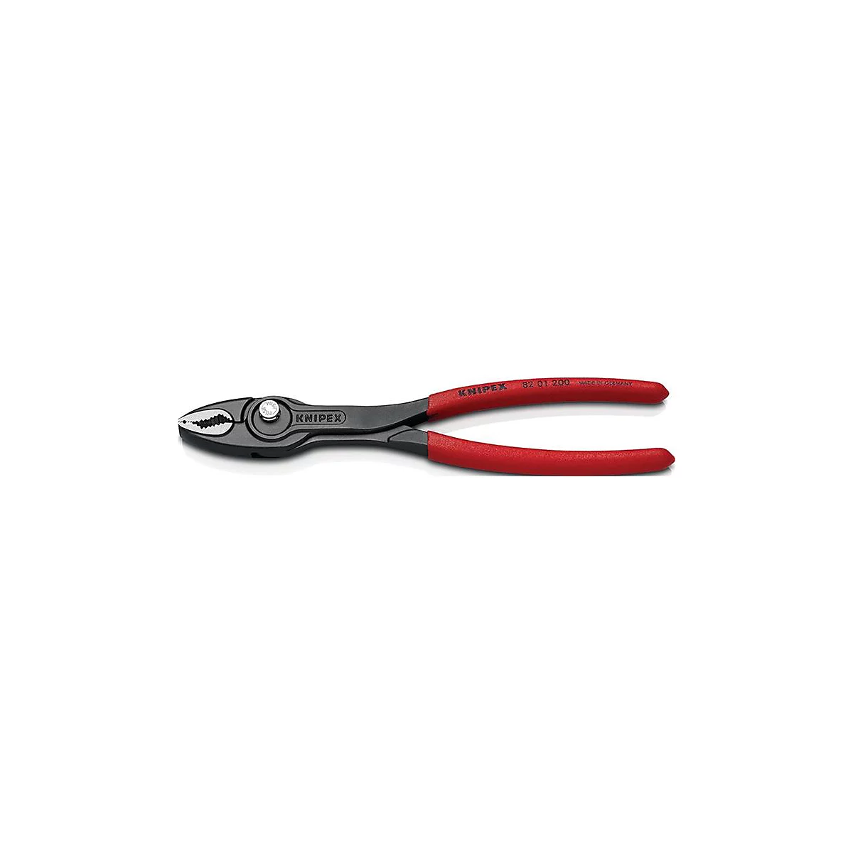 Knipex Zange mit roten Griffen, Produktansicht.