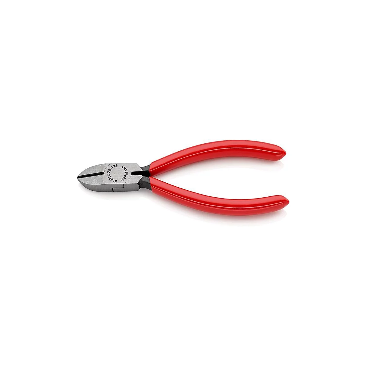 KNIPEX Seitenschneider, L 125 mm, Kopf poliert, Vanadin-Elektrostahl, Griff Kunststoffüberzug, DIN ISO 5749