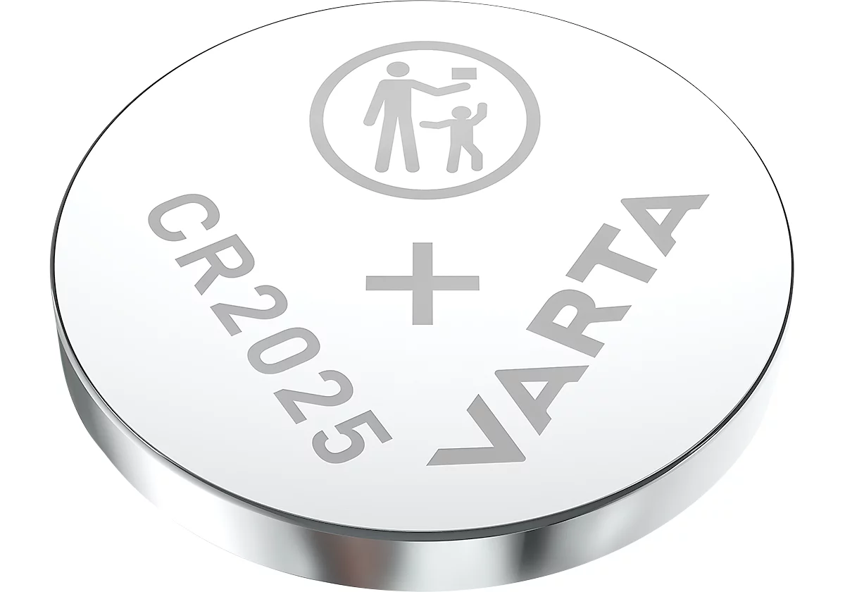 Knopfzelle VARTA Professional Electronics CR2025, Spannung 3 V, Kapazität 170 mAh, Lithium, 5 Stück