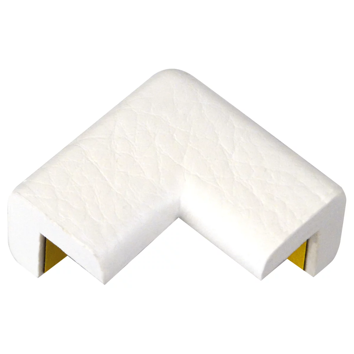 Knuffi® beschermhoek type E2D, zelfklevend, schokabsorberend, voor 90°-overgangen, PU-schuim, -40 °C tot +100 °C, wit