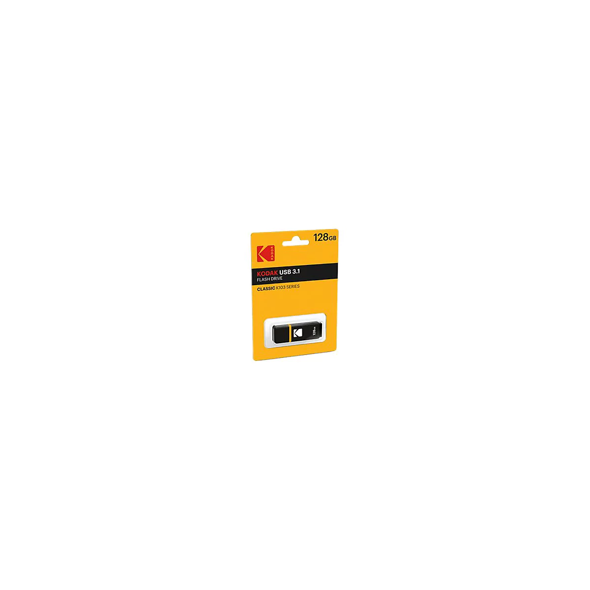 Kodak K103 - USB-Flash-Laufwerk - 128 GB - USB 3.0 - Schwarz, Gelb