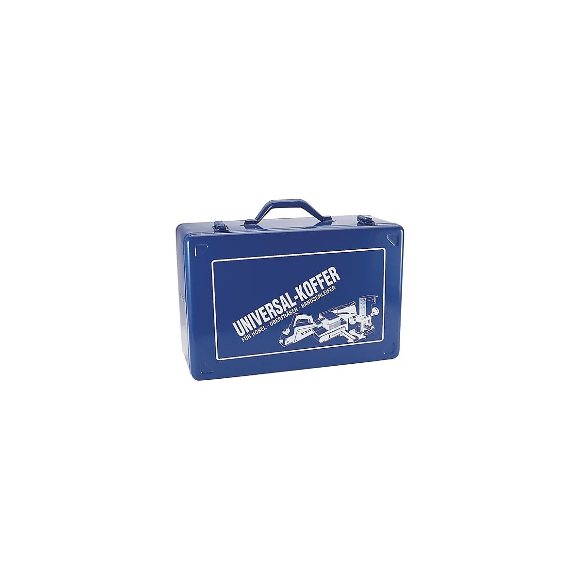 Koffer voor gereedschapswerktuig, schuimrubber inleg, B 430 x D 280 x H 185 mm, plaatstaal