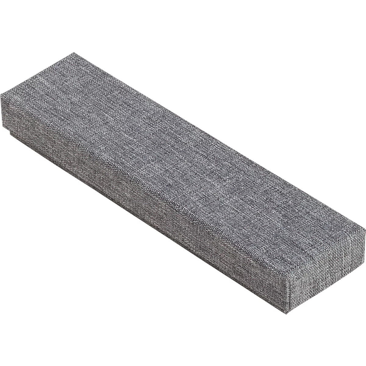 KOLMA Stiftbox, aus RPET, textilartige Oberfläche, samtiger Boden, B 40 x T 165 x H 23 mm, grau
