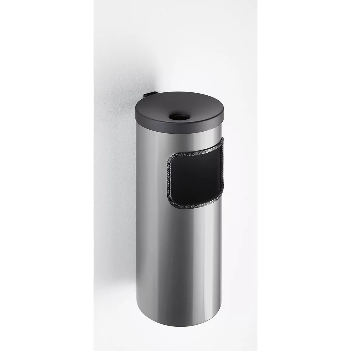 Kombi-Ascher, Abfall-Volumen von 5,6 l, flammenhemmend, Kippvorrichtung, inkl. Montagematerial, Ø 180 x H 400 mm, Edelstahl