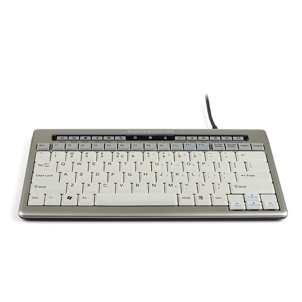 Kompakttastatur S-board 840 Design USB, QWERTZ, auch mobil nutzbar