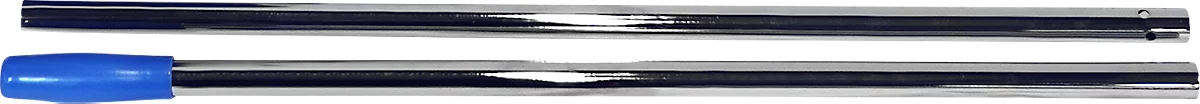 Komplettset Doppelfahreimer Chrom, 2 x 15 L Eimer, 2-teiliger Chromstiel + 10 Mopps