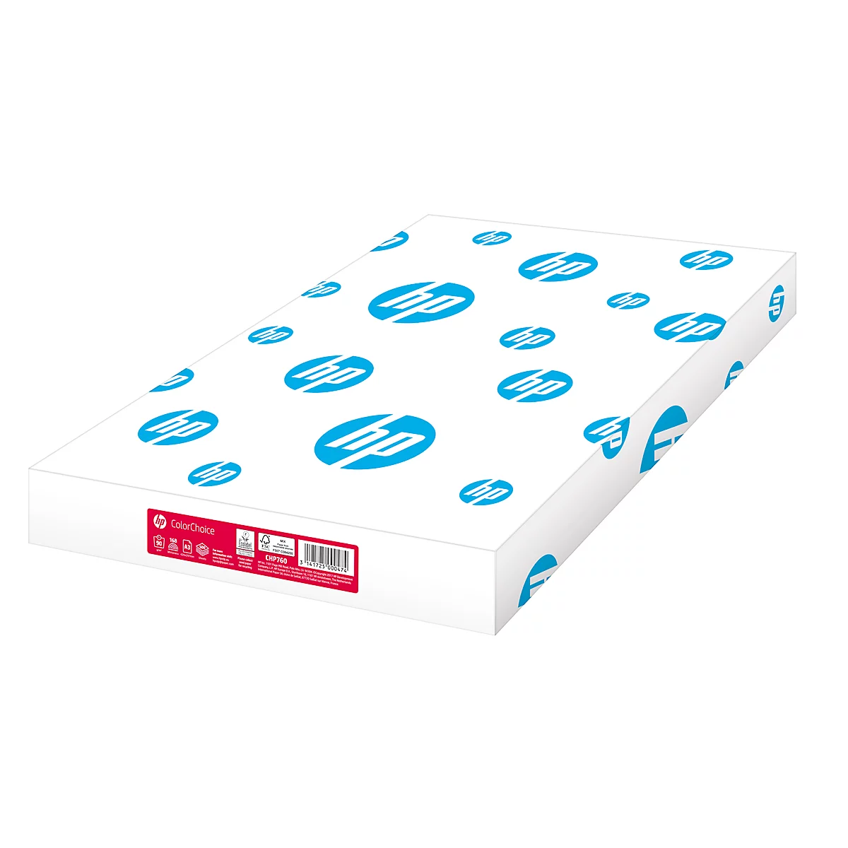 Kopieerpapier Hewlett Packard ColorChoice, A3, 90 g/m², helderwit, 1 doos = 4 x 500 vellen